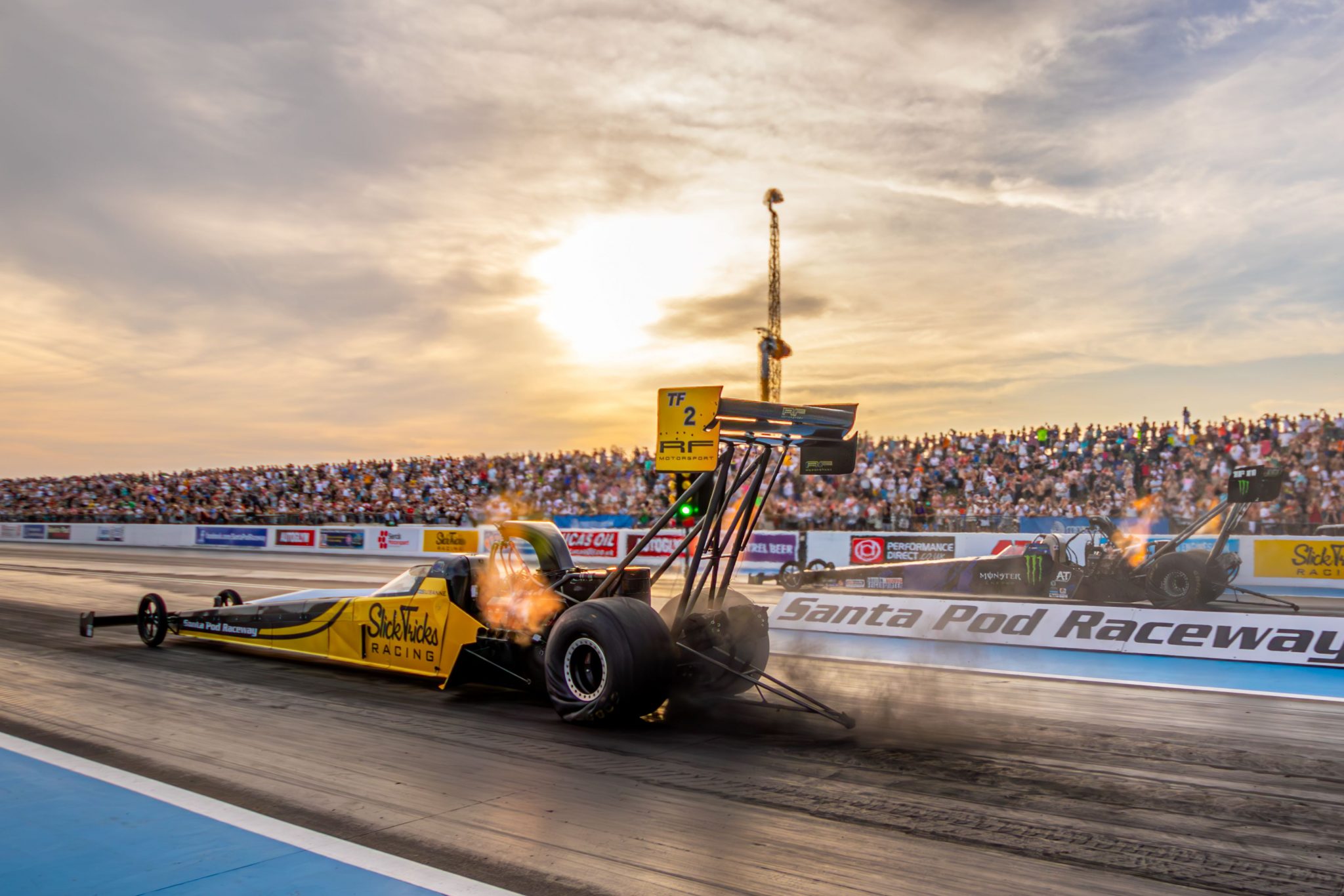 Saisonauftakt FIA/FIM Drag Racing Europameisterschaft in Santa Pod ...